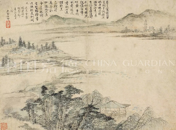 中國(guó)嘉德2019秋拍 |  大觀古書畫夜場(chǎng)之十七世紀(jì)“黃山畫派”專題