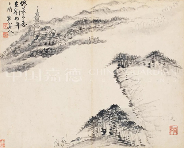 中國(guó)嘉德2019秋拍 |  大觀古書畫夜場(chǎng)之十七世紀(jì)“黃山畫派”專題