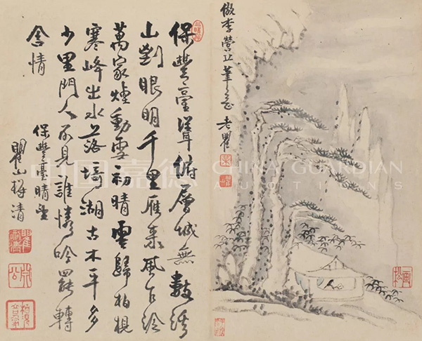 中國(guó)嘉德2019秋拍 |  大觀古書畫夜場(chǎng)之十七世紀(jì)“黃山畫派”專題